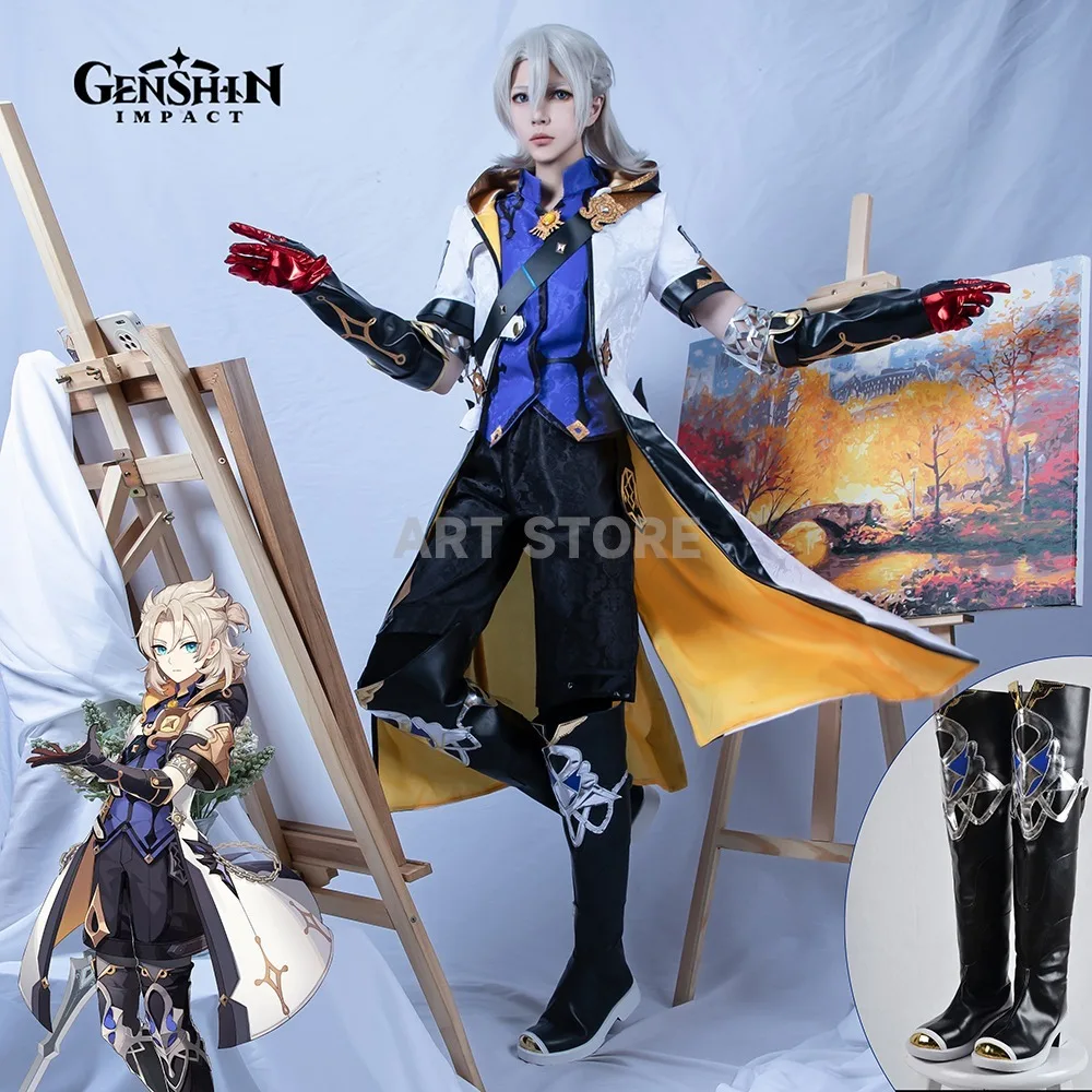 Albedo Cosplay Genshin Impact Costume For Men Women Uniform Full Set Cosplay Anime Game Halloween Party Christmas Albedo Costume 
Albedo Cosplay Genshin Impact Costume For Men Women Uniform Full Set Cosplay Anime Game Halloween Party Christmas Albedo Costume