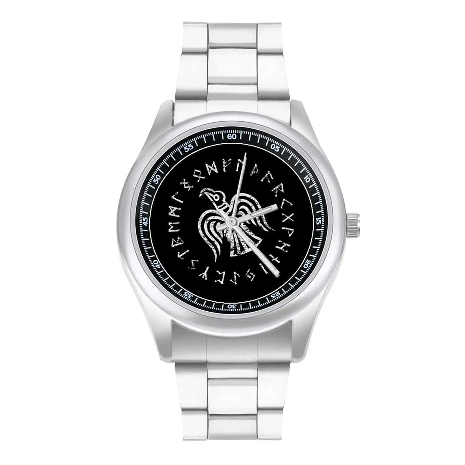 Norse Raven Elder Futhark Viking Quartz Watch Valhalla Runes Distressed White Magic Photo Classic Wrist Watch New Travel Gift 
Norse Raven Elder Futhark Viking Quartz Watch Valhalla Runes Distressed White Magic Photo Classic Wrist Watch New Travel Gift