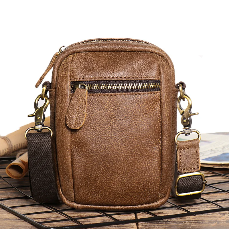 Vintage Men's Genuine Leather Shoulder Bag Frosted Crossbody Multifunctional Mobile Phone
Vintage Men's Genuine Leather Shoulder Bag Frosted Crossbody Multifunctional Mobile Phone