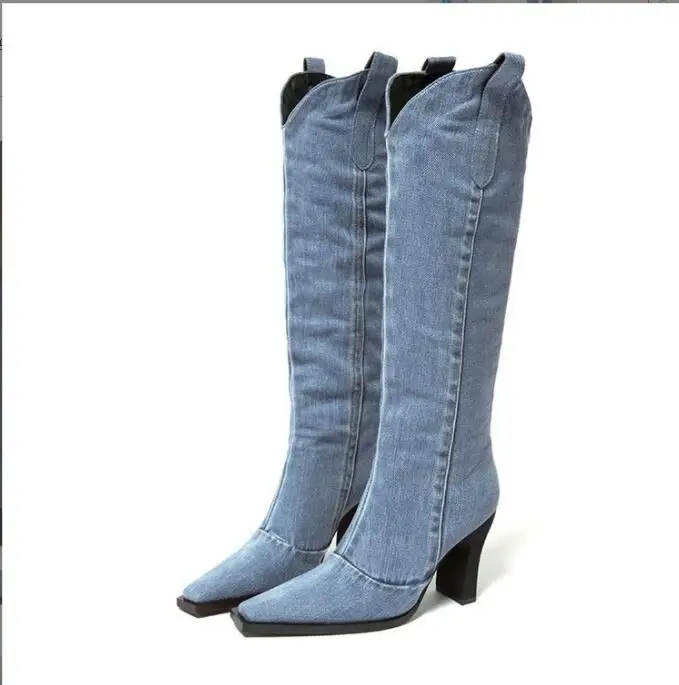 New Women Knee high Boots Autumn Winter chunky western cowboy boots Sexy Classic Retro Buckle women shoes Ladies Snow Boots
New Women Knee high Boots Autumn Winter chunky western cowboy boots Sexy Classic Retro Buckle women shoes Ladies Snow Boots