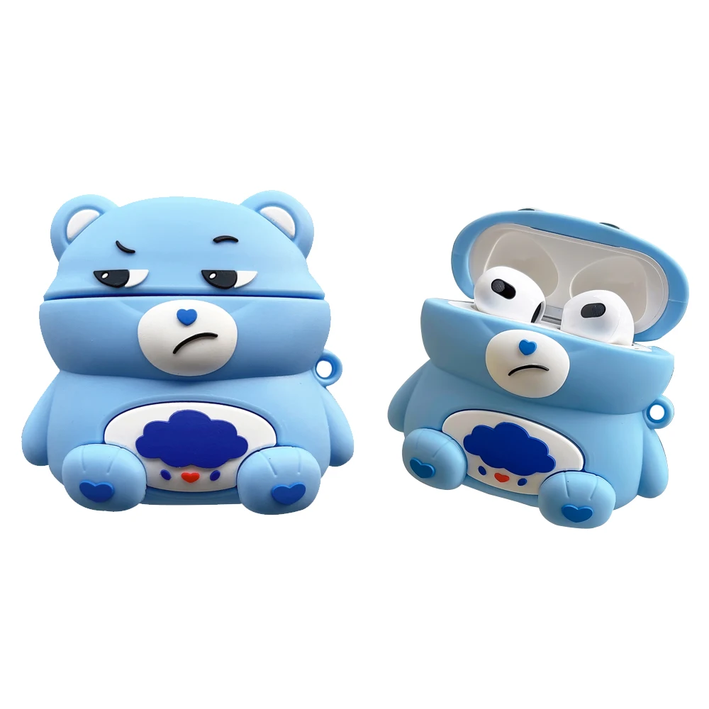 Super Cute Bear Sky Blue Silica Gel Simple Style Earphone Protective Case for Airpods Pro Airpods 3 2 Case with Keychain Shell
Super Cute Bear Sky Blue Silica Gel Simple Style Earphone Protective Case for Airpods Pro Airpods 3 2 Case with Keychain Shell