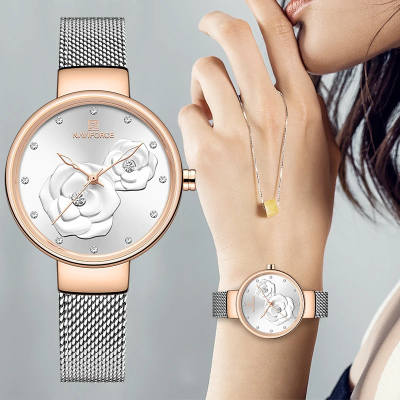 Women Watch Top Luxury Brand Steel Mesh Waterproof Ladies Watches Flower Quartz Female Wristwatch Charming Girl Clock
Women Watch Top Luxury Brand Steel Mesh Waterproof Ladies Watches Flower Quartz Female Wristwatch Charming Girl Clock