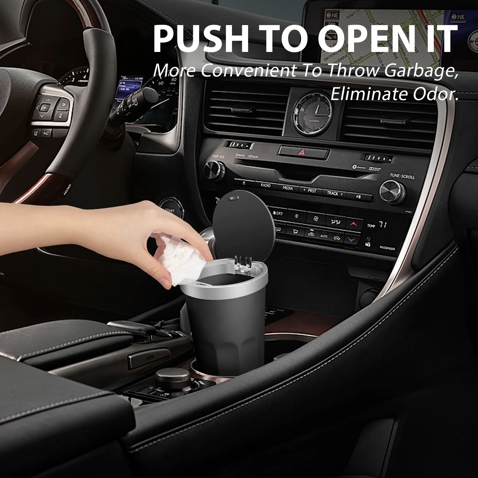 Auto Car Garbage Can Car Trash Can Stainless Steel Garbage Dust Case Holder Rubbish Bin Auto Organizer Storage Box Holder 
Auto Car Garbage Can Car Trash Can Stainless Steel Garbage Dust Case Holder Rubbish Bin Auto Organizer Storage Box Holder