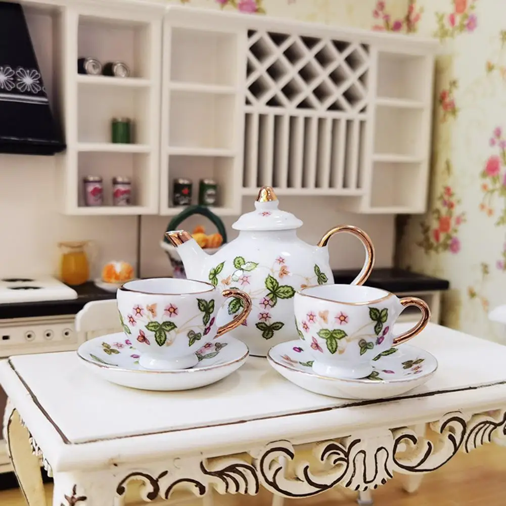 1 Set Dollhouse Tea Set Non-Fading Ceramic Handcrafted Pretend Play Mini Tea Set Tea Set Model for Kitchen Scene
1 Set Dollhouse Tea Set Non-Fading Ceramic Handcrafted Pretend Play Mini Tea Set Tea Set Model for Kitchen Scene