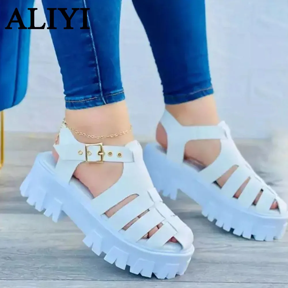 Сандалии Romen женские с закрытым носком, удобная обувь на платформе, дизайнерские босоножки для дома и пляжа, большой размер 36-43, лето 2022
Сандалии Romen женские с закрытым носком, удобная обувь на платформе, дизайнерские босоножки для дома и пляжа, большой размер 36-43, лето 2022