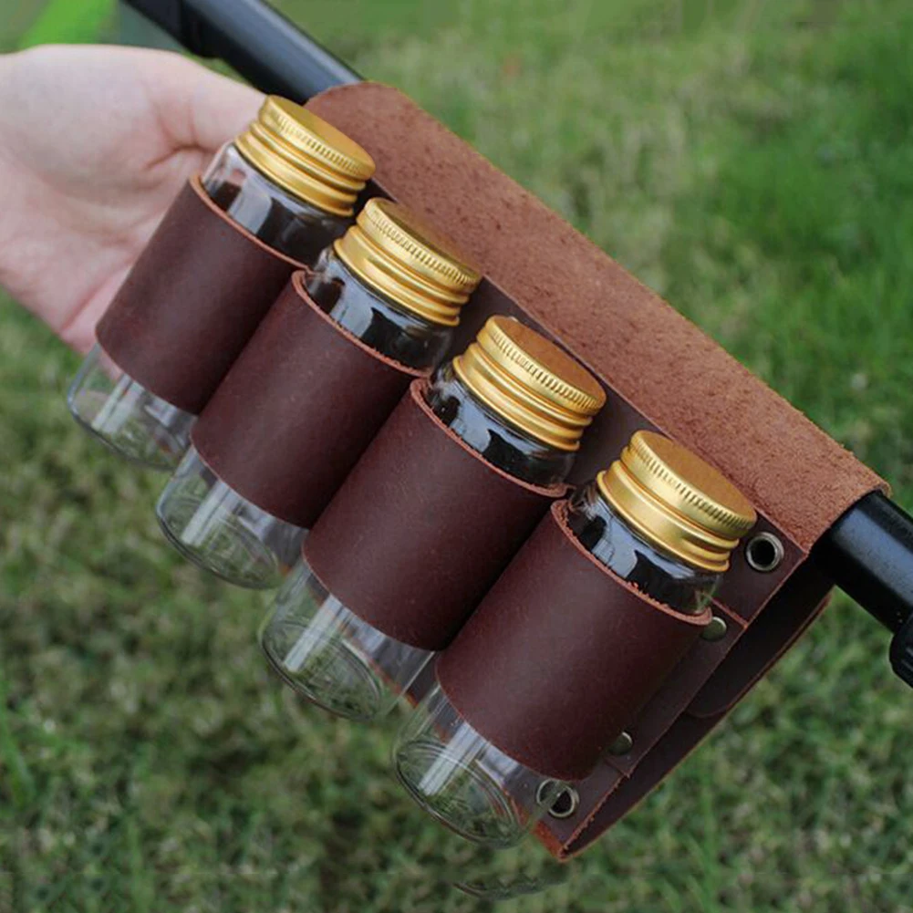 Picnic Seasoning Spices Bottle Storage Bag with 4 Cans Pepper Sauce Cooking Condiment Jar Kitchenware Cruet Holder Bag 
Picnic Seasoning Spices Bottle Storage Bag with 4 Cans Pepper Sauce Cooking Condiment Jar Kitchenware Cruet Holder Bag