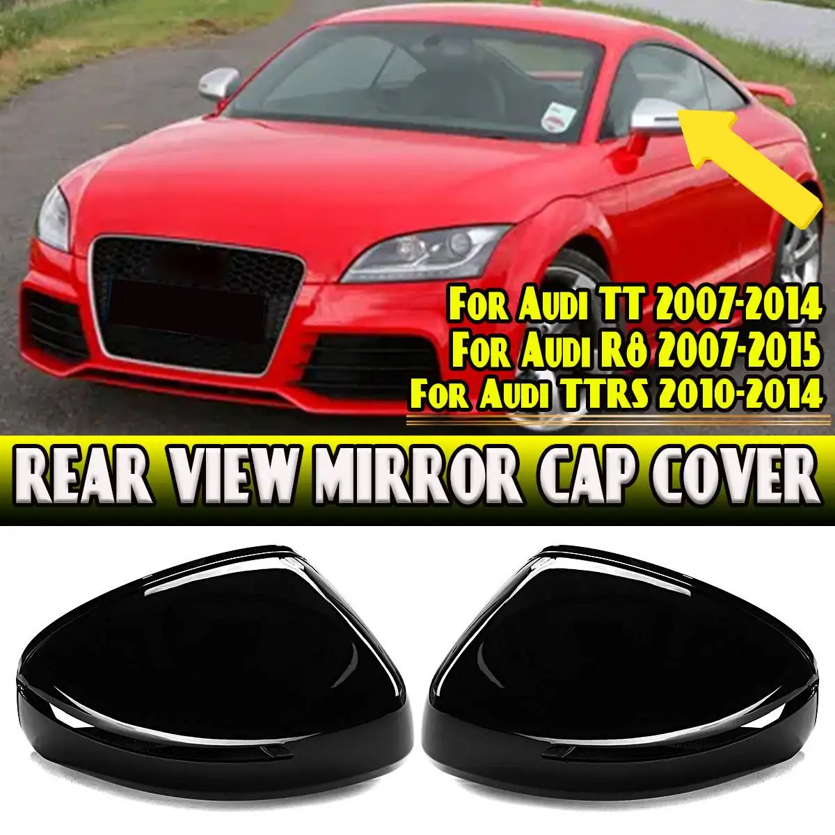 TT Car Rear View Mirror Cover Cap Replace For Audi TT 2007-2014 TTRS 10-14 R8 07-2015 Rearview Mirror Cap Wing Side Mirror Cover
TT Car Rear View Mirror Cover Cap Replace For Audi TT 2007-2014 TTRS 10-14 R8 07-2015 Rearview Mirror Cap Wing Side Mirror Cover