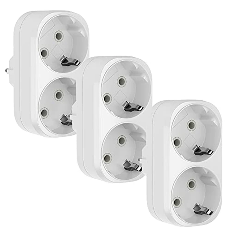 3Pcs Socket Adapter, 2 In 1 Double Plug Triple Socket 16A/250V, 3680W Max Multi Plug Double Socket Adapter EU Plug
3Pcs Socket Adapter, 2 In 1 Double Plug Triple Socket 16A/250V, 3680W Max Multi Plug Double Socket Adapter EU Plug