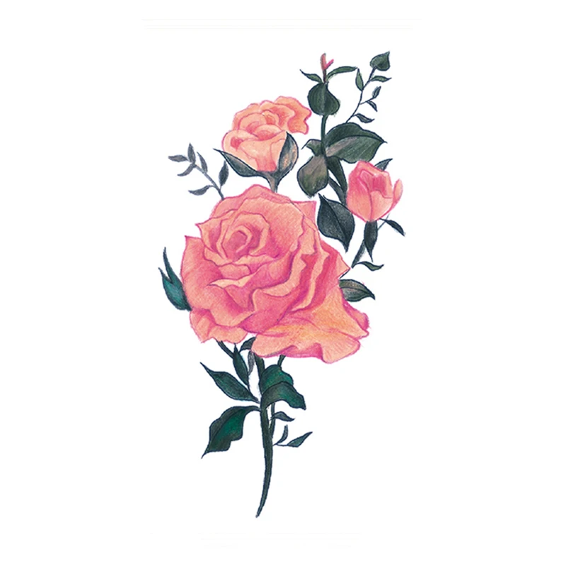 Waterproof Temporary Tattoo Sticker Watercolor Roses Design Fake Tattoos Flash Tatoos Arm Chest Neck Body Art for Women Girl
Waterproof Temporary Tattoo Sticker Watercolor Roses Design Fake Tattoos Flash Tatoos Arm Chest Neck Body Art for Women Girl