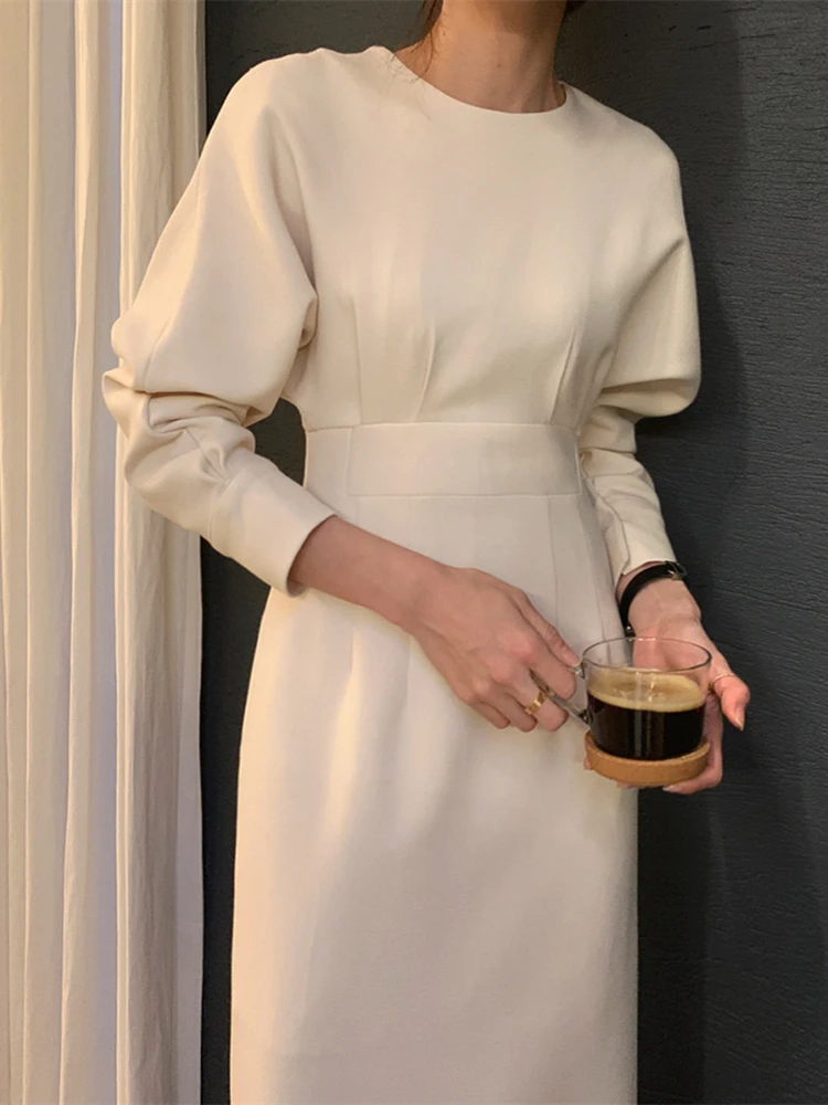 Women Elegant Dress New Spring Autumn Fashion Dress Long Sleeve Package Hip Office Lady Dresses
Women Elegant Dress New Spring Autumn Fashion Dress Long Sleeve Package Hip Office Lady Dresses