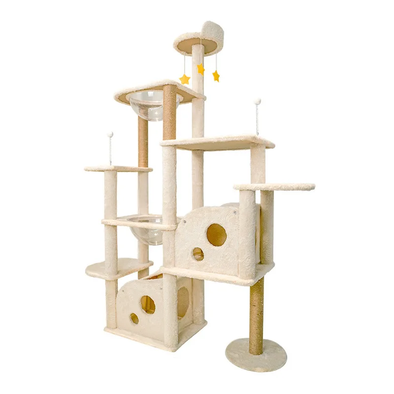 

Cat Tree House 105cm Condo Toy 고양이 Scratching Post for Cats Wood Climbing Tree Tree Towers Furniture Cat Accessories 캣타워