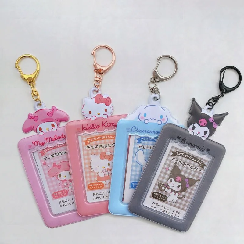 Sanrios Melody Cinnamoroll Kuromi Childrens Card Set Kawaii Photo Card Cover Mini Car School Bag Key Chain Creative Small Gift
Sanrios Melody Cinnamoroll Kuromi Childrens Card Set Kawaii Photo Card Cover Mini Car School Bag Key Chain Creative Small Gift