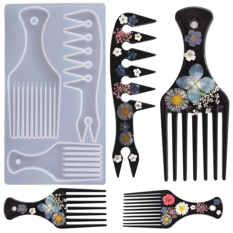 Comb Shapes mould 3D Transparent Epoxy Resin DIY Mold for DIY Comb Casting Silicone Mold Art Craft Making Handmade Comb Gift
Comb Shapes mould 3D Transparent Epoxy Resin DIY Mold for DIY Comb Casting Silicone Mold Art Craft Making Handmade Comb Gift