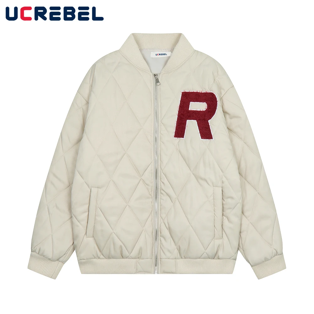 Letter Embroidery Quilted Jacket Mens Autumn Winter V-neck Loose Casual Long Sleeve Warm Zipper Outerwear Men
Letter Embroidery Quilted Jacket Mens Autumn Winter V-neck Loose Casual Long Sleeve Warm Zipper Outerwear Men