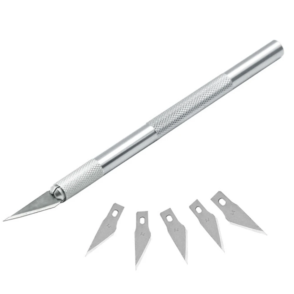 6pcs Art Carving Cutter With 11# Replacement Blades Paper Sticker Carving Blade Knife Blade Replacement Hand Tools
6pcs Art Carving Cutter With 11# Replacement Blades Paper Sticker Carving Blade Knife Blade Replacement Hand Tools
