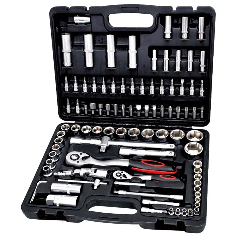 Tomac Customized Car Repair Tool Maintenance Tools 94PCS 1/4" & 1/2" Dr Socket Set and Hardware Tools Kit
Tomac Customized Car Repair Tool Maintenance Tools 94PCS 1/4" & 1/2" Dr Socket Set and Hardware Tools Kit