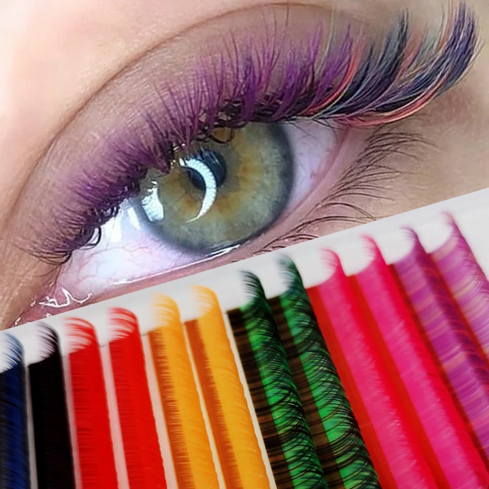 Mix Colored Individual Eyelash Extensions Faux Mink Rainbow Classic Lashes Natural Soft False Eyelashes For Cosplay Makeup Tools
Mix Colored Individual Eyelash Extensions Faux Mink Rainbow Classic Lashes Natural Soft False Eyelashes For Cosplay Makeup Tools