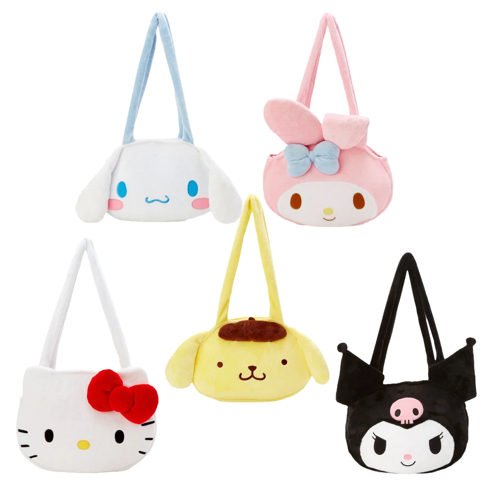 New Kawaii Sanrios Hellokittys My Melody Cinnamoroll Purin Kuromi Cute Cartoon Anime Plush Face Large Capacity Shoulder Bag
New Kawaii Sanrios Hellokittys My Melody Cinnamoroll Purin Kuromi Cute Cartoon Anime Plush Face Large Capacity Shoulder Bag