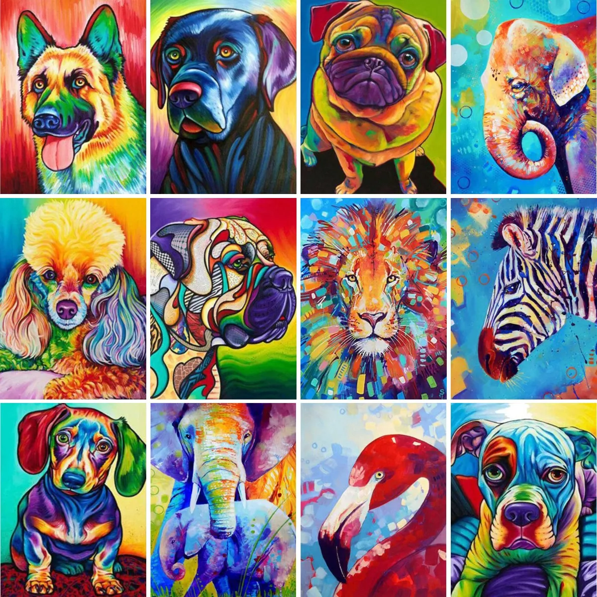 5D DIY Diamond Painting Animal Dog Lion Tiger Horse Full Square Cross Stitch Set Mosaic Art Oil Painting Embroidery
5D DIY Diamond Painting Animal Dog Lion Tiger Horse Full Square Cross Stitch Set Mosaic Art Oil Painting Embroidery