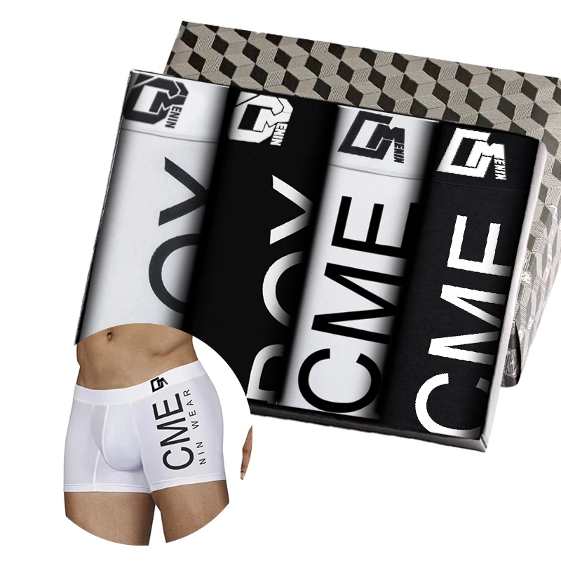 4Pcs Fashion Cotton Gay Sexy Men Underpants Boxers Shorts Breathable Innerwear Man Underwear Boxer Men's Panties Slip
4Pcs Fashion Cotton Gay Sexy Men Underpants Boxers Shorts Breathable Innerwear Man Underwear Boxer Men's Panties Slip