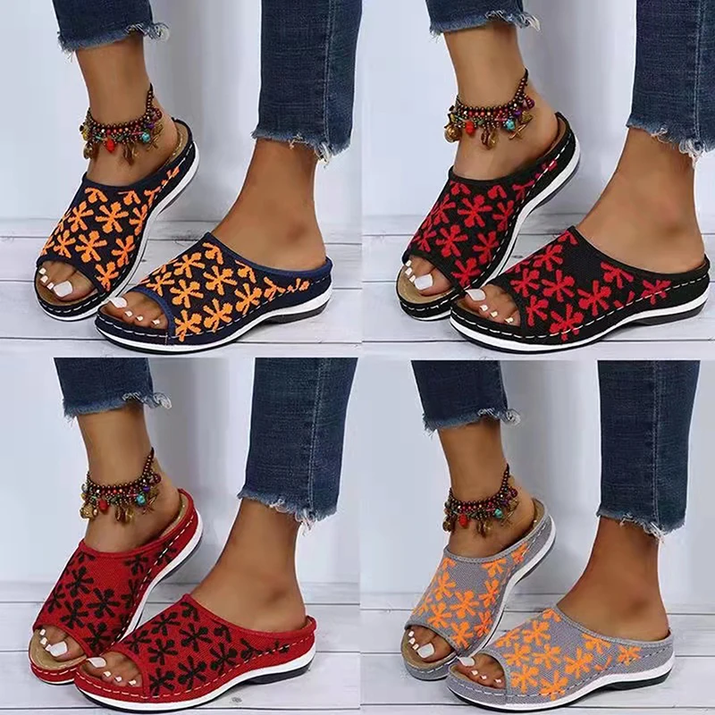 Women Autumn Slippers Casual Flower Prited Indoor Home Soft Slippers Spring Flip Flops Female
Women Autumn Slippers Casual Flower Prited Indoor Home Soft Slippers Spring Flip Flops Female