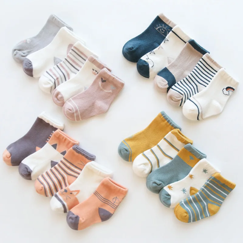 5 Pair/Lot Kids Soft Cotton Socks Boy Girl Baby Cute Cartoon Warm Stripe Dots Fashion Sport Socks Spring Summer Children Gift
5 Pair/Lot Kids Soft Cotton Socks Boy Girl Baby Cute Cartoon Warm Stripe Dots Fashion Sport Socks Spring Summer Children Gift