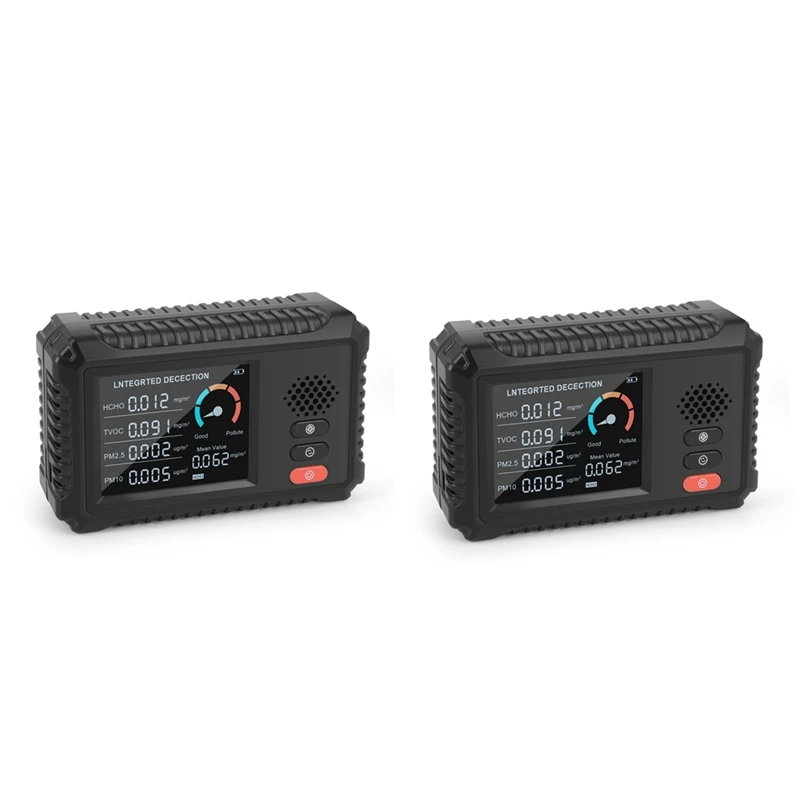 2X TVOC HCHO CO2 PM2.5 Digital LCD Formaldehyde Detector Portable Home Air Quality Meter Carbon Dioxide Gas Analyzer
2X TVOC HCHO CO2 PM2.5 Digital LCD Formaldehyde Detector Portable Home Air Quality Meter Carbon Dioxide Gas Analyzer