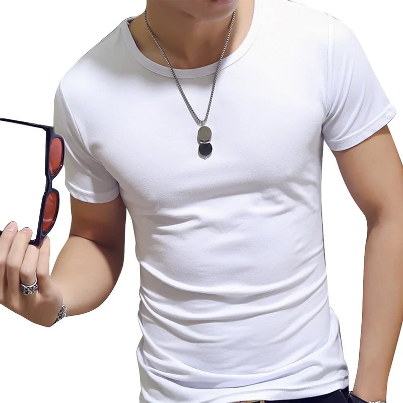 Men Summer Casual T Shirt Collar White Men t-shirts Short Sleeve Slim Fit Men's Tops
Men Summer Casual T Shirt Collar White Men t-shirts Short Sleeve Slim Fit Men's Tops