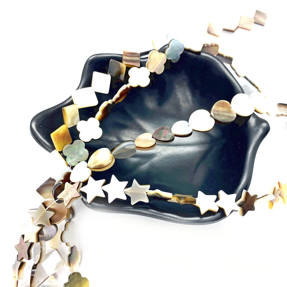 Natural Black Shell Beads Pentagram Five-petal Flower Love Butterfly Shape Beads for Jewelry Making DIY Necklaces Accessories
Natural Black Shell Beads Pentagram Five-petal Flower Love Butterfly Shape Beads for Jewelry Making DIY Necklaces Accessories