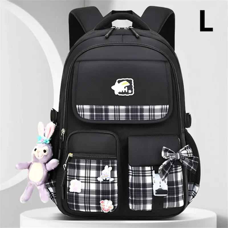 

Bags Pendant New Bowknot With Satchel Capacity School For Girls Teenage Backpack Schoolbag 2 High Size 2023 Cartoon Orthopedic