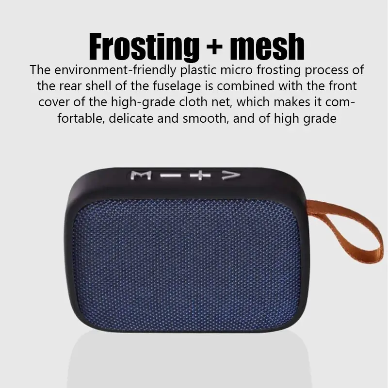Fabric Speaker Bluetooth Wireless Connection Portable Outdoor Sports Audio Stereo Support Tf Card Mobile Phone Universal
Fabric Speaker Bluetooth Wireless Connection Portable Outdoor Sports Audio Stereo Support Tf Card Mobile Phone Universal