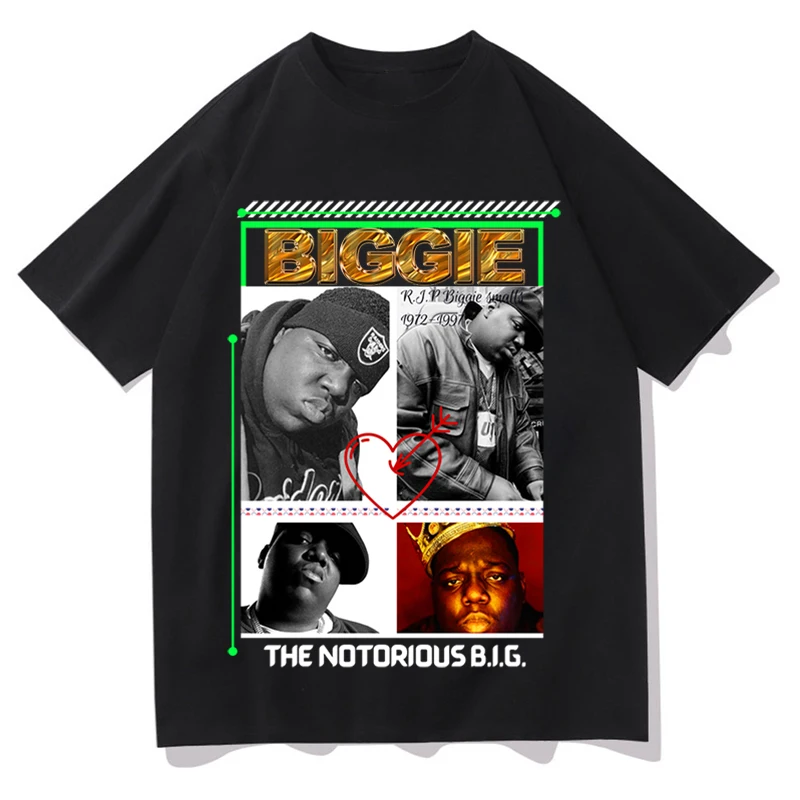 Biggie Notorious Print Summer Short Shirt New Fashion Tee Hip Hop Short Sleeve T-Shirt Streetwear Top Vintage Cotton Clothes
Biggie Notorious Print Summer Short Shirt New Fashion Tee Hip Hop Short Sleeve T-Shirt Streetwear Top Vintage Cotton Clothes