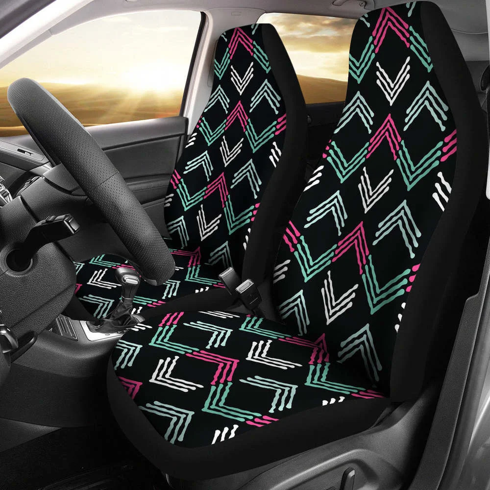Pink, Green, White and Black Boho Ethnic Pattern Car Seat Covers,Pack of 2 Universal Front Seat Protective Cover
Pink, Green, White and Black Boho Ethnic Pattern Car Seat Covers,Pack of 2 Universal Front Seat Protective Cover