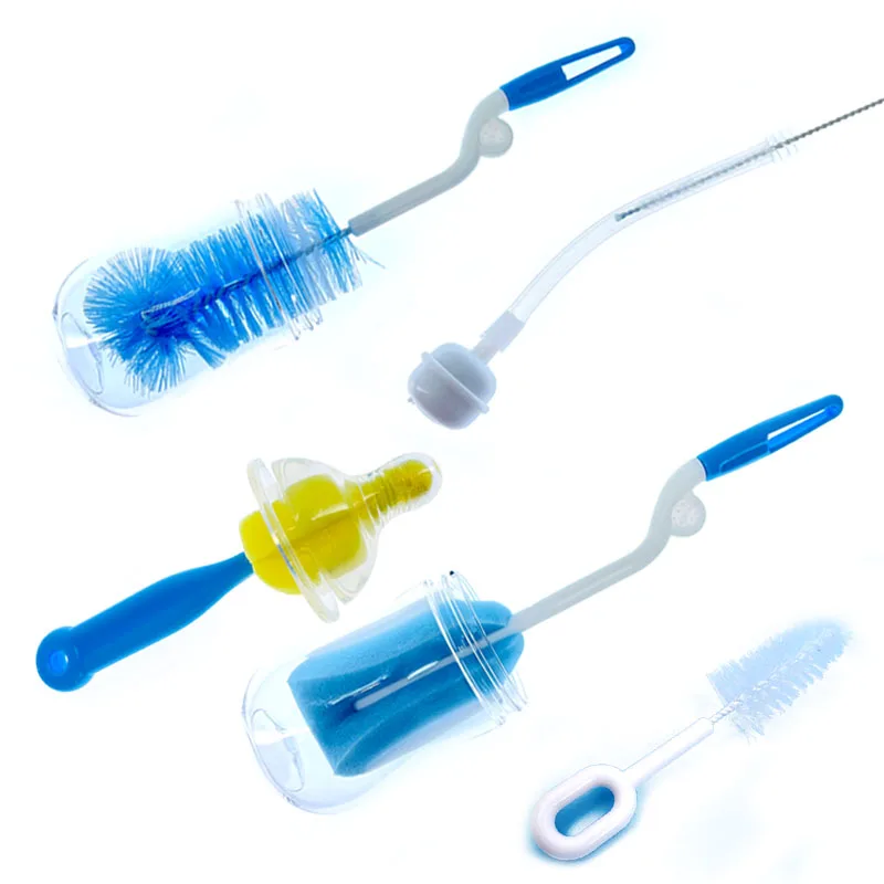 5pcs/lot Bottle Brush 360 Degree Rotation Baby Pacifier Cup Nipple Cleaning Brushes Set Handheld Soft Head Food Grade Watering
5pcs/lot Bottle Brush 360 Degree Rotation Baby Pacifier Cup Nipple Cleaning Brushes Set Handheld Soft Head Food Grade Watering