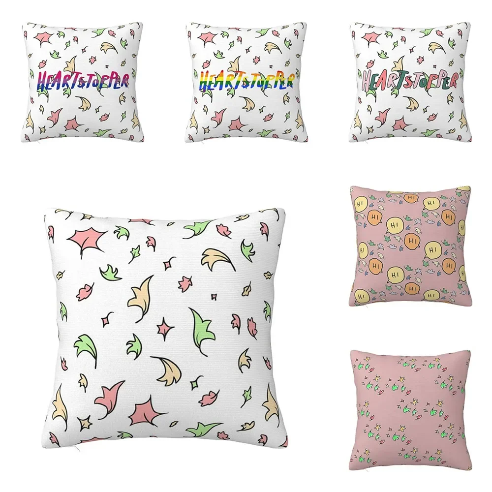 

Heartstopper Leaves - Repeating Pillowcase Polyester Pillows Cover Cushion Comfort Throw Pillow Sofa Decorative Cushions Used