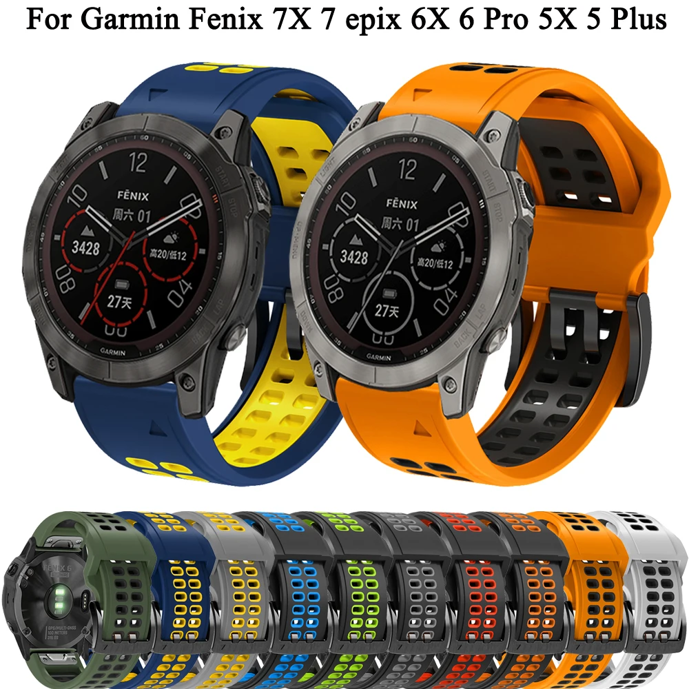 Ремешок силиконовый для смарт-часов Garmin Fenix 7X 7 epix 6X 6 Pro 5X 5 Plus 3 3HR 945 Mk1
Ремешок силиконовый для смарт-часов Garmin Fenix 7X 7 epix 6X 6 Pro 5X 5 Plus 3 3HR 945 Mk1