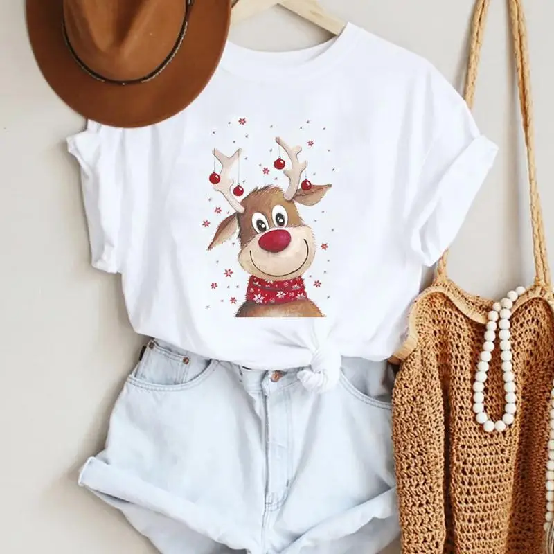 New Year Deer Animal Cute Women Fashion Merry Christmas Print Tshirts Trend Graphic Travel Top T Shirt Ladies Tee T-Shirt
New Year Deer Animal Cute Women Fashion Merry Christmas Print Tshirts Trend Graphic Travel Top T Shirt Ladies Tee T-Shirt