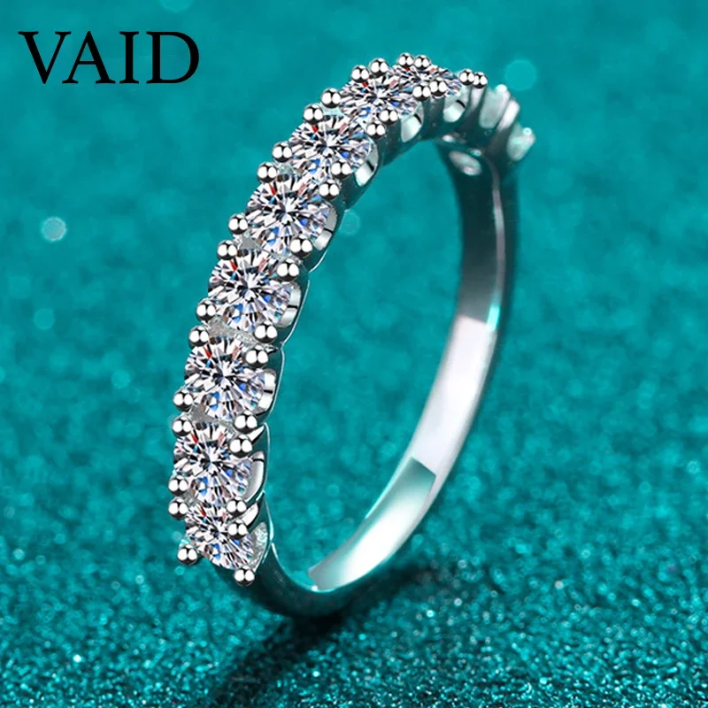 

Обручальные кольца Smyoue 3 мм с муассанитом 100% для женщин, 10 шт., обручальные кольца из драгоценного камня с имитацией бриллианта, S925 серебро