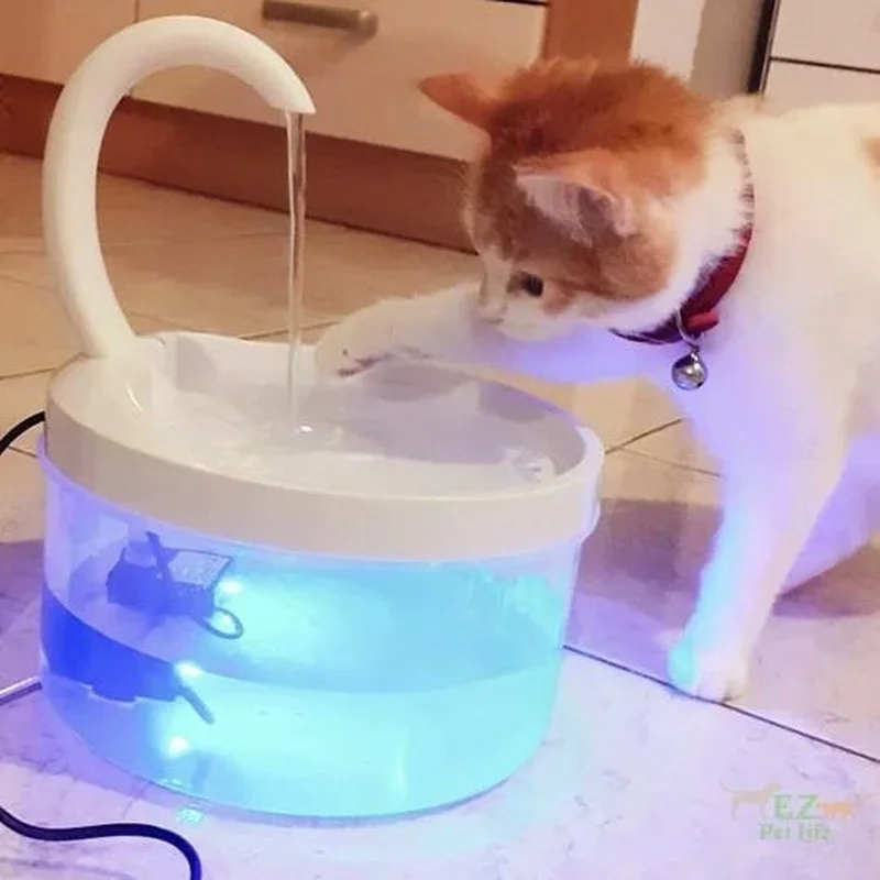 New Intelligent Automatic Cat Water Dispenser Swan Design Fountain Automatic Circulating Water Feeding Dispenser With LED Light
New Intelligent Automatic Cat Water Dispenser Swan Design Fountain Automatic Circulating Water Feeding Dispenser With LED Light
