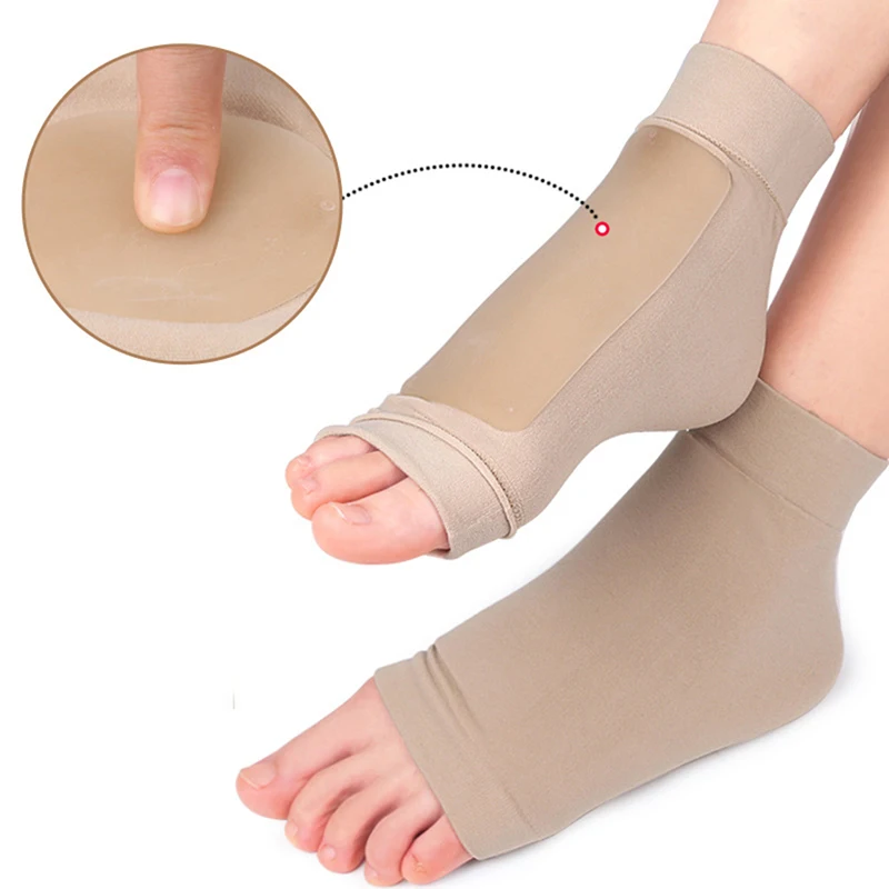 

1Pair Plantar Fasciitis Socks Sleeves Gel Sock Foot Care Tool Feet Protector Pain Relief Crack Prevention Dead Skin Removal Sock