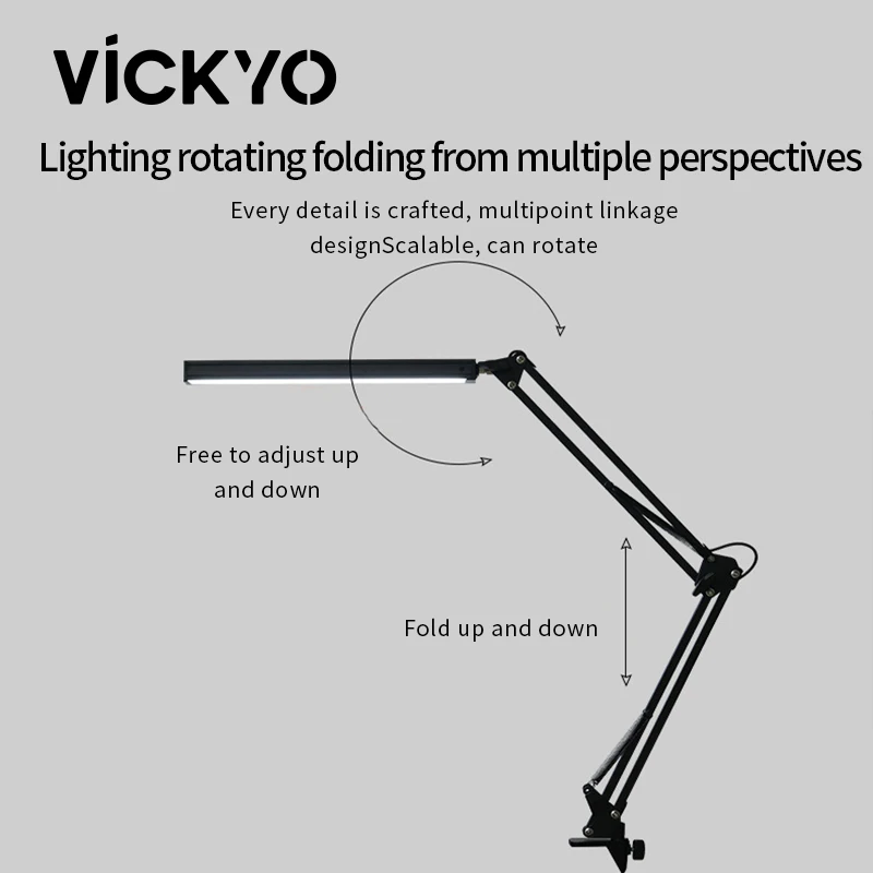 Светодиодный ночной Светильник VICKYO, настольная лампа для наблюдения за глазами, регулируемая настольная лампа с поворотным рычагом и зажимом светильник для чтения для детей, учебы, офиса, работы
Светодиодный ночной Светильник VICKYO, настольная лампа для наблюдения за глазами, регулируемая настольная лампа с поворотным рычагом и зажимом светильник для чтения для детей, учебы, офиса, работы