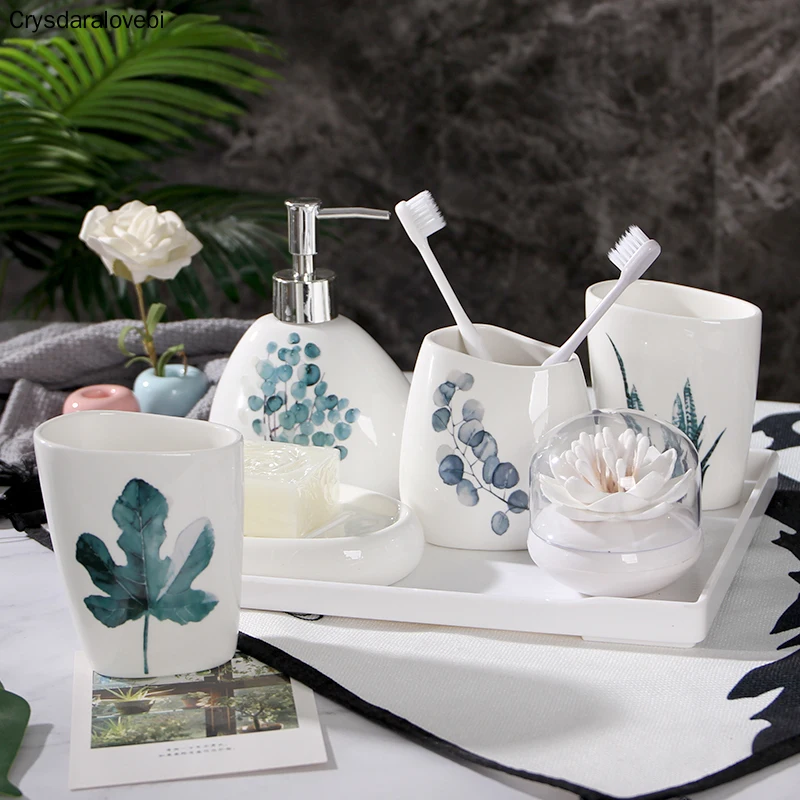 Nordic Ceramic 6pcs Bathroom Set or Single Accessories Toothbrush Holder Emulsion Bottles Latex Bottles/Wedding Gift/Melamine
Nordic Ceramic 6pcs Bathroom Set or Single Accessories Toothbrush Holder Emulsion Bottles Latex Bottles/Wedding Gift/Melamine