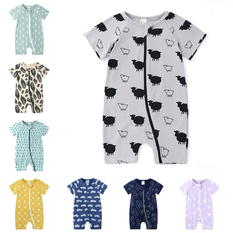 Summer rompers baby ins cotton short-sleeved baby jumpsuit newborn double zipper romper baby boys clothes
Summer rompers baby ins cotton short-sleeved baby jumpsuit newborn double zipper romper baby boys clothes