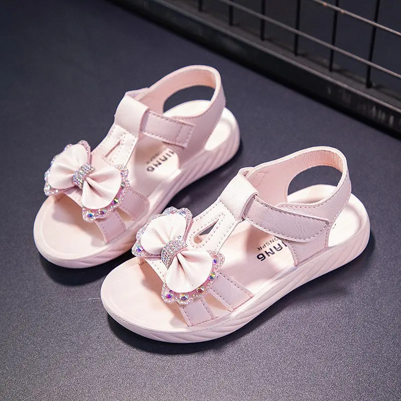 Size 26-37 Girls Princess Sandals Summer Shoes For Kids Party Princess Shoes Soft Sole Children Girl Sandals With Rhinestone Bow
Size 26-37 Girls Princess Sandals Summer Shoes For Kids Party Princess Shoes Soft Sole Children Girl Sandals With Rhinestone Bow