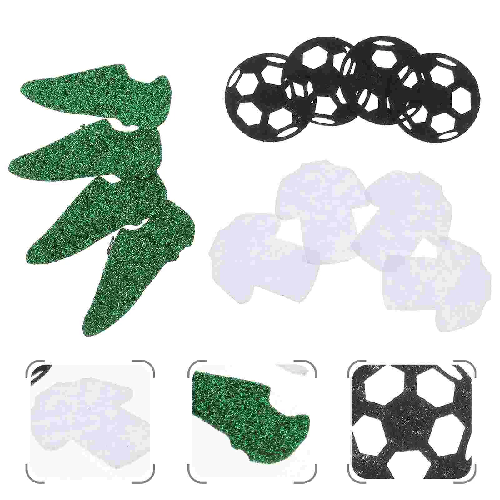 

50 Pcs Sports Shoes Sequins Sports Decor Soccer Table Confetti Football Party Sequins Greenery Decor