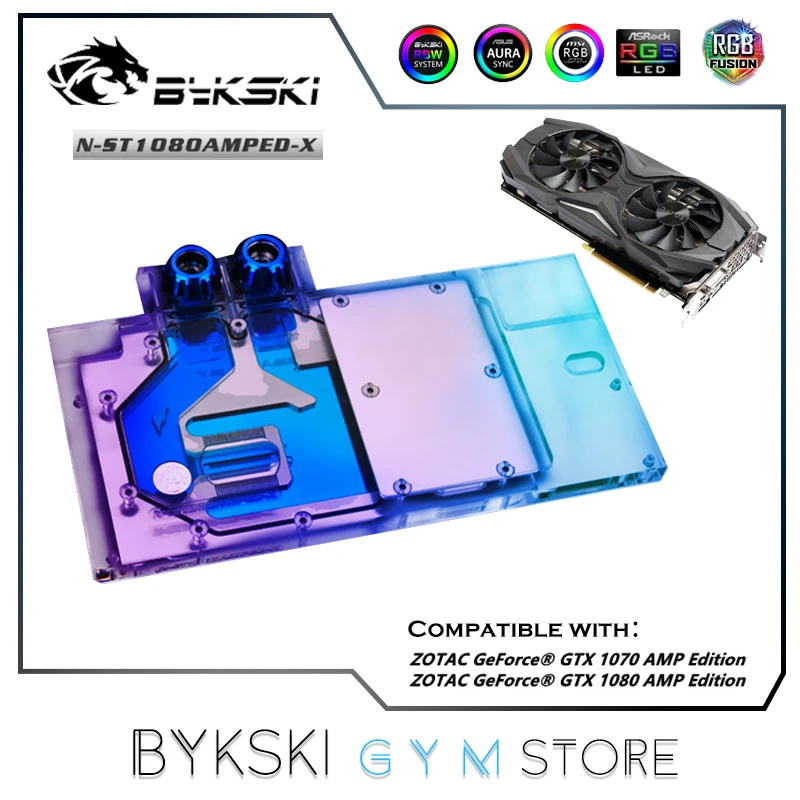Bykski Full Coverage GPU Water Block For VGA ZOTAC GeForce GTX 1070 1080 AMP Edition Graphics Card PC Radiator,N-ST1080AMPED-X
Bykski Full Coverage GPU Water Block For VGA ZOTAC GeForce GTX 1070 1080 AMP Edition Graphics Card PC Radiator,N-ST1080AMPED-X
