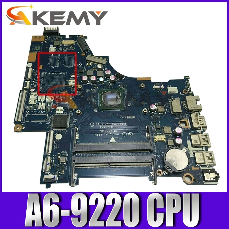 924720-601 924720-001 For TPN-C130 HP PAVILION 255 G6 15-BW Laptop Motherboard CTL51/53 LA-E841P MB W/ A6-9220 100% Fully Tested 
924720-601 924720-001 For TPN-C130 HP PAVILION 255 G6 15-BW Laptop Motherboard CTL51/53 LA-E841P MB W/ A6-9220 100% Fully Tested