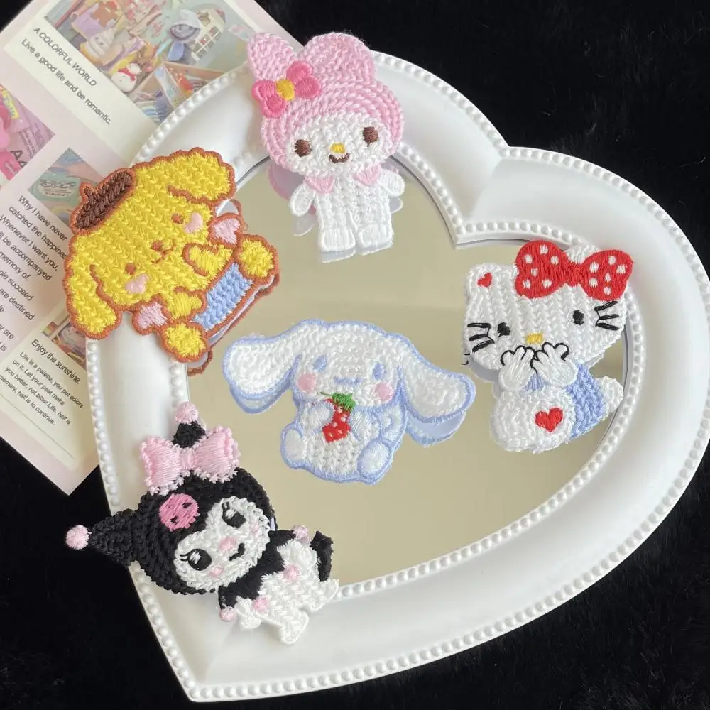 Kawaii Sanrio Anime Hair Accessories Cute Kuromi Cinnamoroll MyMelody Hellokittys Knitted Hair Clips Girl Heart Sweet Bangs Clip 
Kawaii Sanrio Anime Hair Accessories Cute Kuromi Cinnamoroll MyMelody Hellokittys Knitted Hair Clips Girl Heart Sweet Bangs Clip