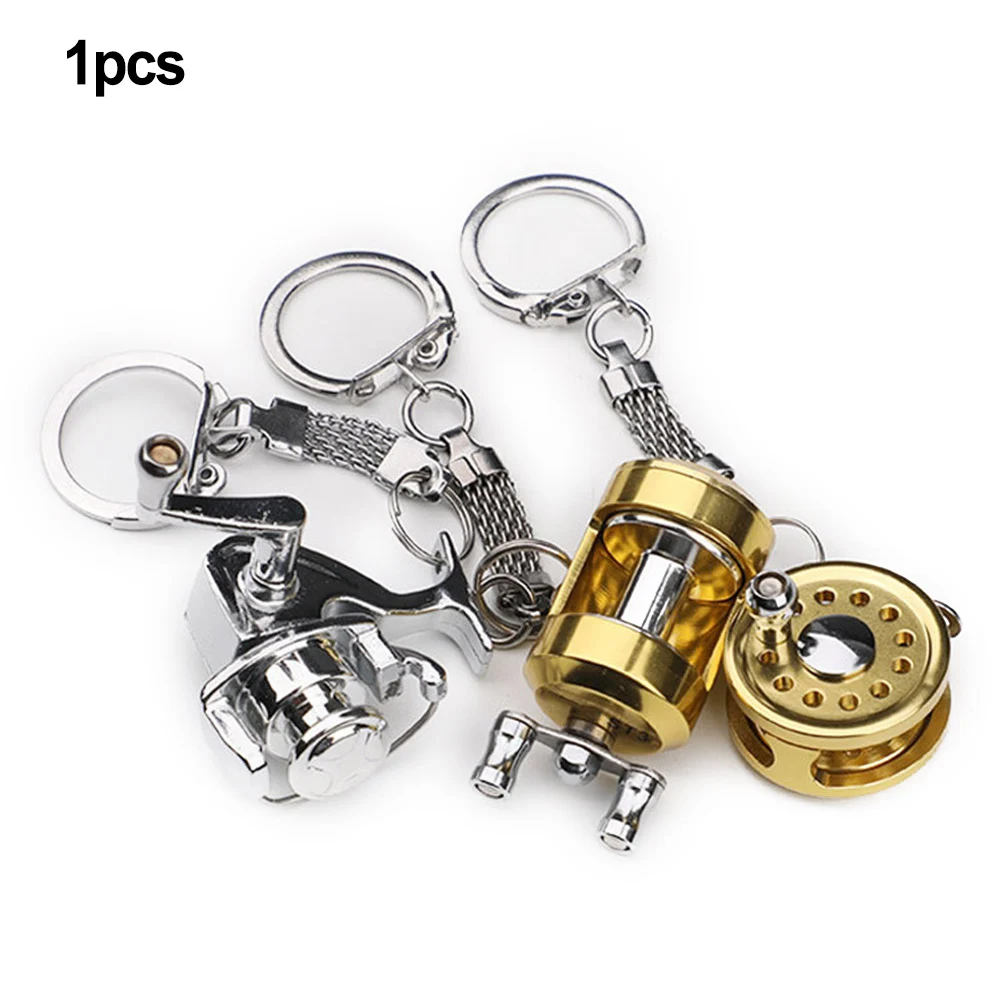 Fishing Reel Keychain Shakeable Fish Wheel Keychain Small Double-sided Pendant Gift Exquisite Workmanship CNC Process
Fishing Reel Keychain Shakeable Fish Wheel Keychain Small Double-sided Pendant Gift Exquisite Workmanship CNC Process