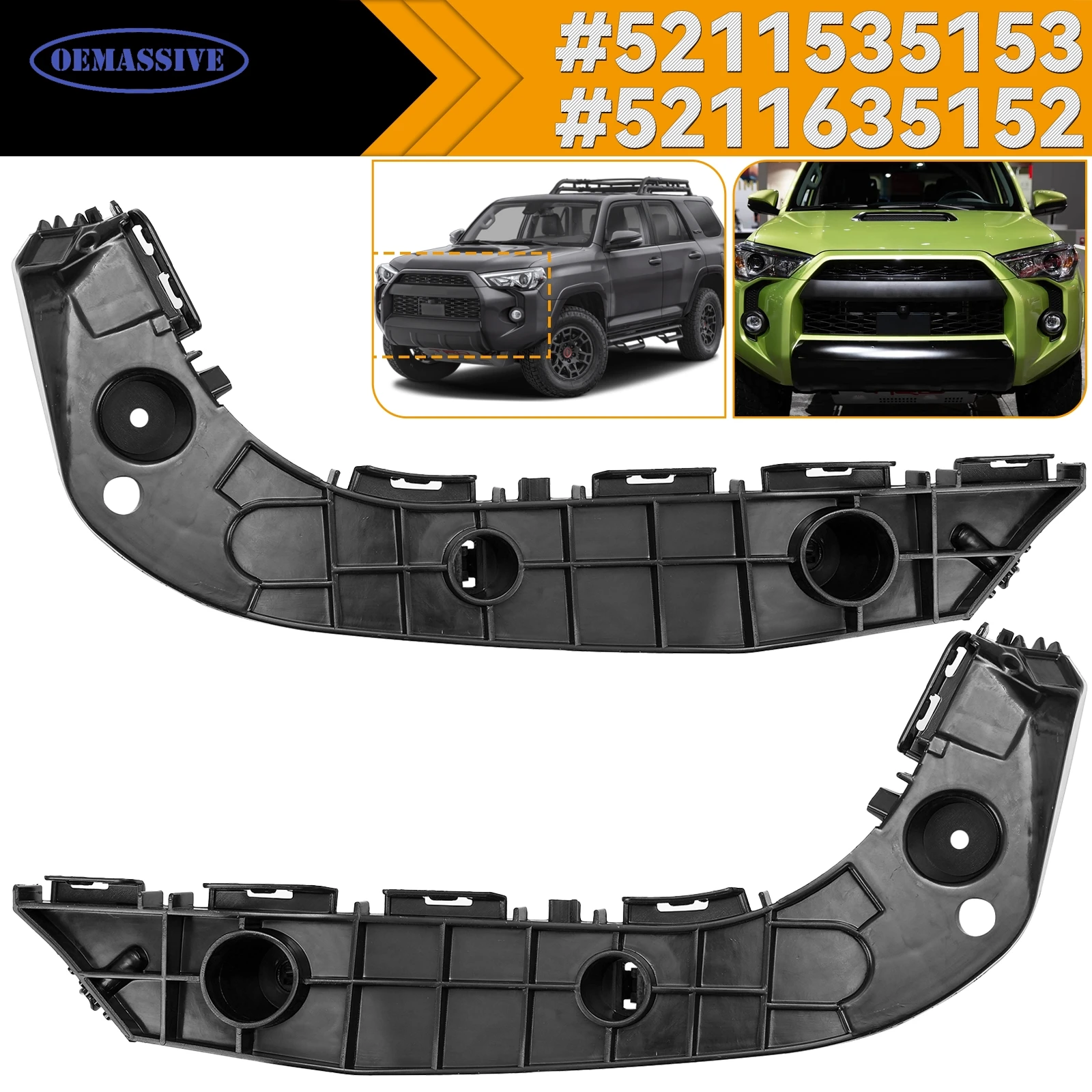 2 шт. левый и правый передний бампер, монтажные кронштейны со стороны водителя и пассажира для Toyota 4Runner 2014-2024 TO1043126 TO1042126
2 шт. левый и правый передний бампер, монтажные кронштейны со стороны водителя и пассажира для Toyota 4Runner 2014-2024 TO1043126 TO1042126